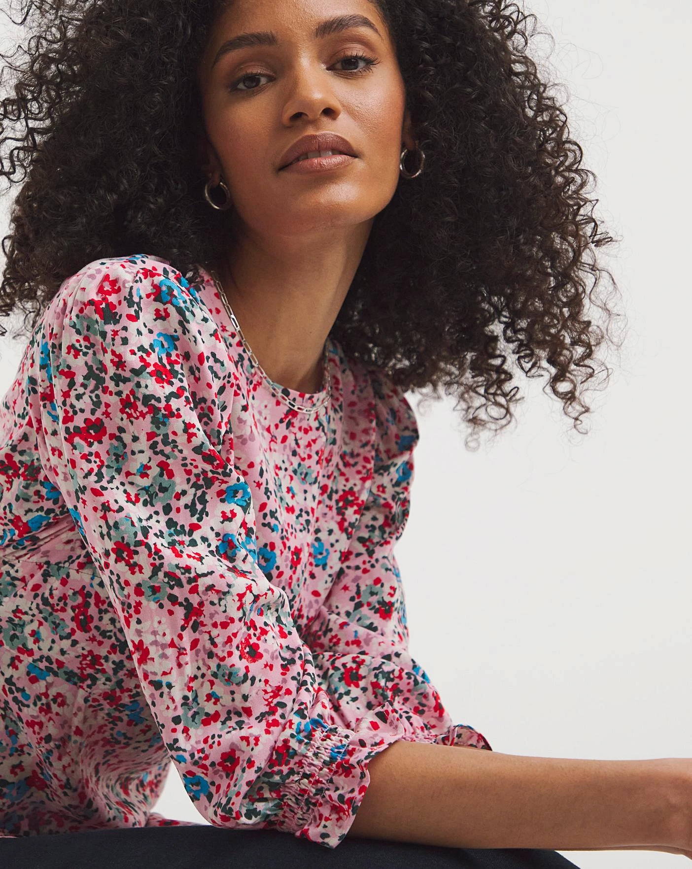 Three Quarter Sleeve Empire Seam Tea Top 2 Three Quarter Sleeve Empire Seam Tea Top - Image 2