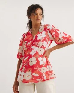 Tea Blouse With Exposed Back 7 Tea Blouse With Exposed Back -JD Williams Shop y01tu986718w