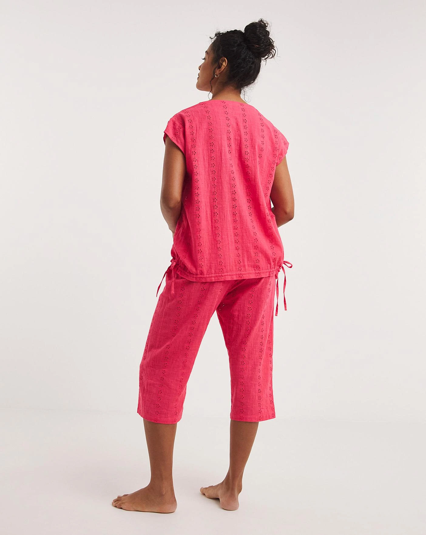 JD Williams Cheese Cloth Culotte PJ Set 3 JD Williams Cheese Cloth Culotte PJ Set - Image 3