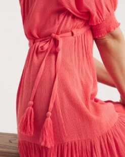 Crinkle Empire Dress With Side Ties -JD Williams Shop y01wm271751w