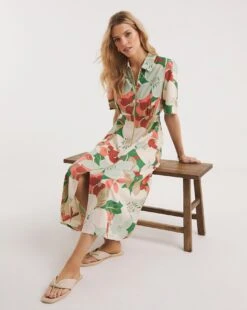 Zip Front Shirt Dress