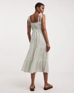 Striped Crinkle Viscose Cami Dress -JD Williams Shop y01wm518722w