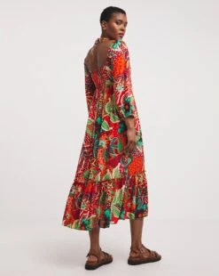 Viscose Smock Sundress With Neck Ties 6 Viscose Smock Sundress With Neck Ties -JD Williams Shop y01wm576752w