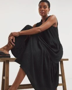 Textured Jersey Smock Dress -JD Williams Shop y01wm623721w