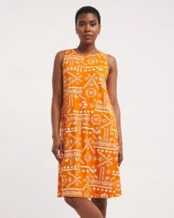 Great Value Sleeveless Swing Dress -JD Williams Shop y01wm674750w