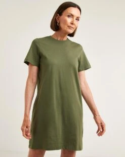 Cotton T-Shirt Dress -JD Williams Shop y01wm873705w