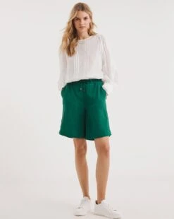 Cheesecloth Tie Waist Shorts -JD Williams Shop y01xl034722w