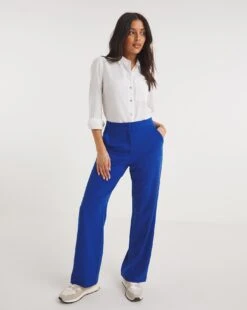 Cobalt Straight Leg Trousers -JD Williams Shop y01xl073732w