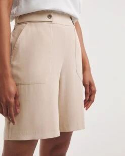 Stone Twill Bermuda Shorts -JD Williams Shop y01xl139722w