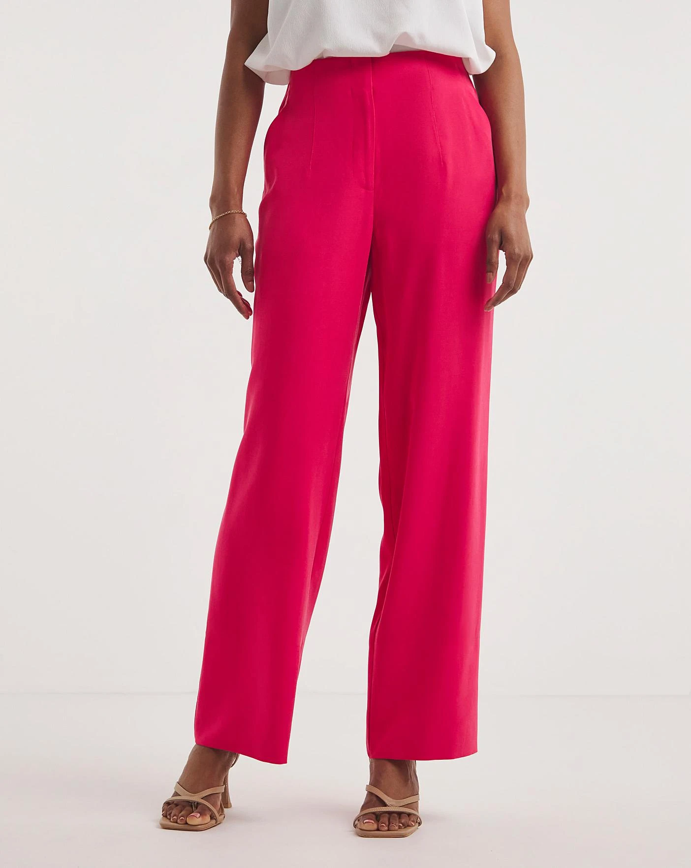 Pink Wide Leg Trousers 2 Pink Wide Leg Trousers - Image 2