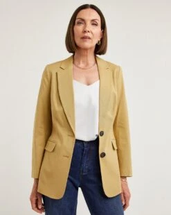 Sand Linen Mix Blazer