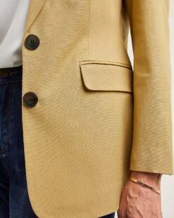 Sand Linen Mix Blazer 6 Sand Linen Mix Blazer -JD Williams Shop y01xl151707w