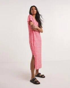 Soft Touch T-Shirt Dress With Side Slits