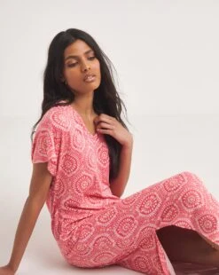 Soft Touch T-Shirt Dress With Side Slits -JD Williams Shop y01yc274732w