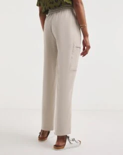 Stone Premium Soft Pull On Cargo Trouser -JD Williams Shop y01zh084722w