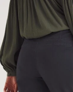 Navy Stretch Chino Cropped Trousers -JD Williams Shop y01zh368727w