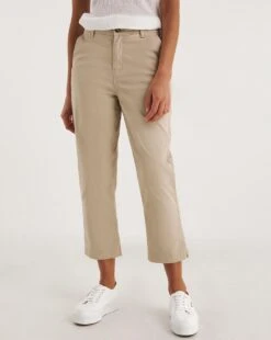 Stone Stretch Chino Cropped Trousers -JD Williams Shop y01zh391726w