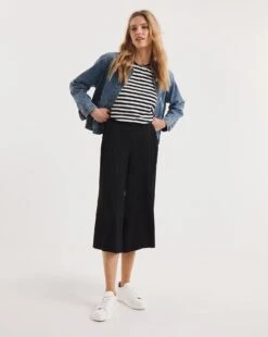 Black Stretch Jersey Culottes 7 Black Stretch Jersey Culottes -JD Williams Shop y01zh466737w