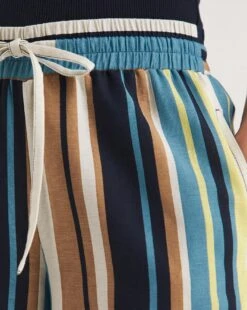 Stripe Linen Mix Wide Leg Culottes -JD Williams Shop y01zh482736w