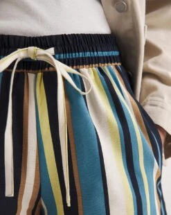 Stripe Linen Mix Knee Length Shorts 6 Stripe Linen Mix Knee Length Shorts -JD Williams Shop y01zh948737w