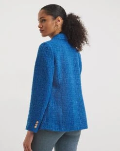 Blue Boucle Military Blazer -JD Williams Shop y01zv885750w