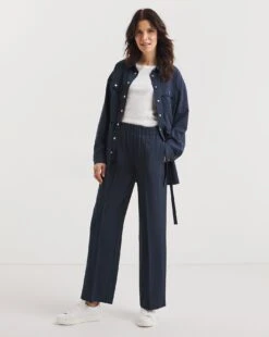 Deep Navy Tie Waist Overshirt 9 Deep Navy Tie Waist Overshirt -JD Williams Shop y01zv889733w