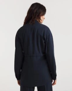 Deep Navy Tie Waist Overshirt 7 Deep Navy Tie Waist Overshirt -JD Williams Shop y01zv889734w