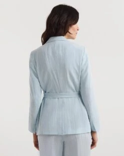 Sky Blue Tie Waist Blazer 7 Sky Blue Tie Waist Blazer -JD Williams Shop y01zv894733w