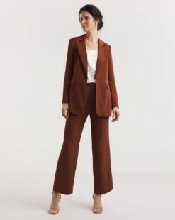 Cognac Single Breasted Blazer -JD Williams Shop y01zv900732w