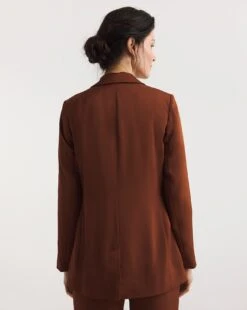 Cognac Single Breasted Blazer -JD Williams Shop y01zv900733w