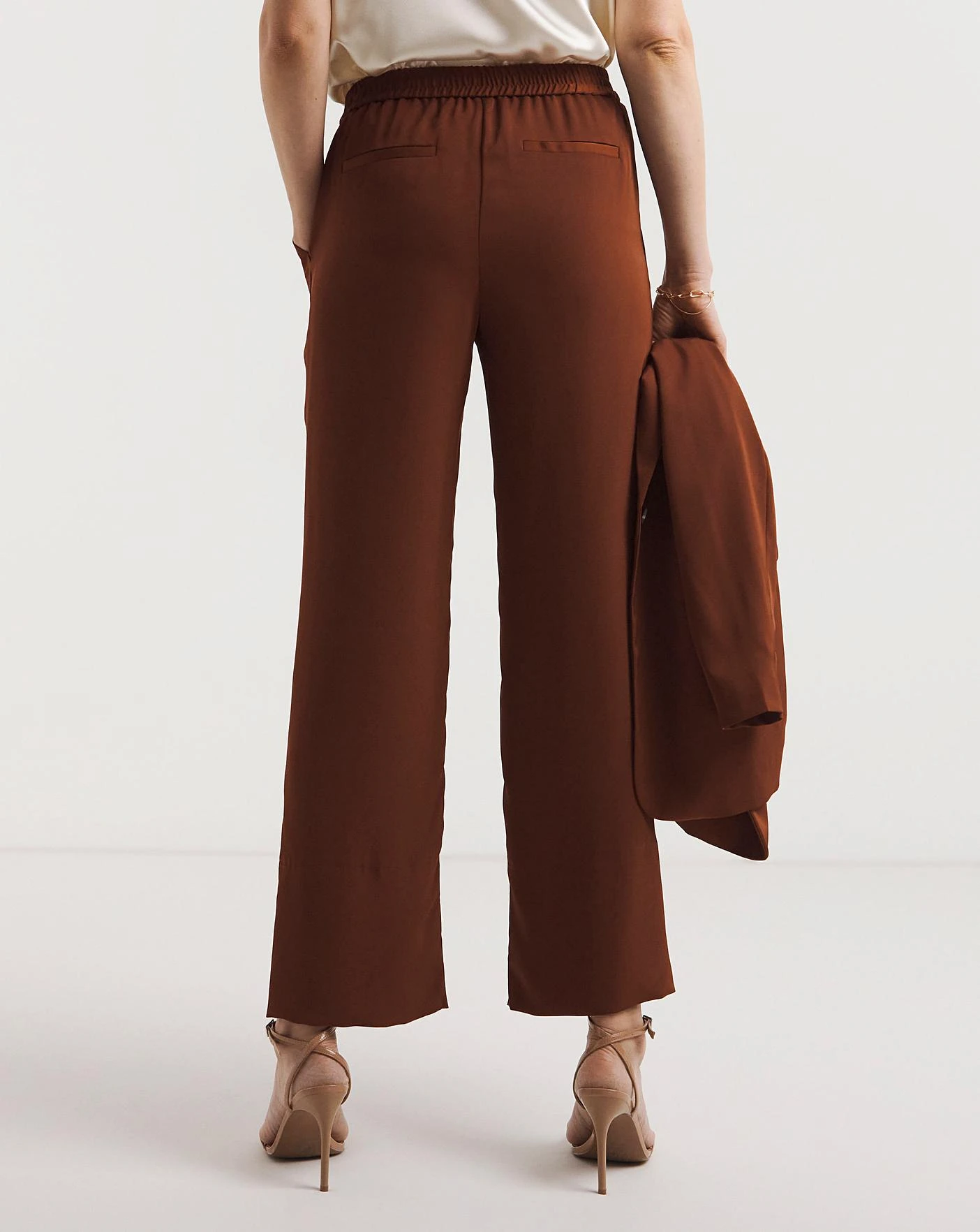 Cognac Wide Leg Trousers 5 Cognac Wide Leg Trousers - Image 5