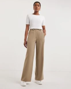 Adjustable Waist Wide Leg Trousers -JD Williams Shop y01zv902724w