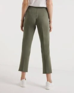 Soft Khaki Scuba Straight Leg Trousers -JD Williams Shop y01zv977733w
