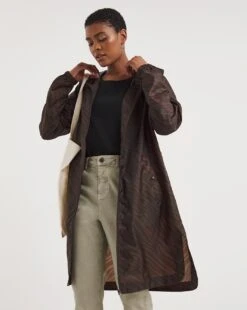 Animal Print Longline Pac-A-Mac Raincoat