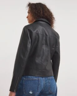Black PU Biker Jacket -JD Williams Shop z01dr245741w
