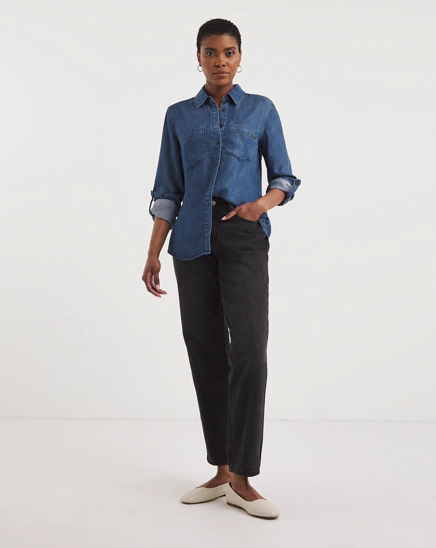 Western Denim Shirt 3 Western Denim Shirt - Image 3