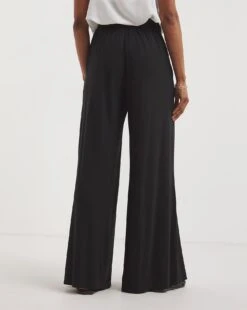 Black Jersey Palazzo Trousers 7 Black Jersey Palazzo Trousers -JD Williams Shop z01gz736747w