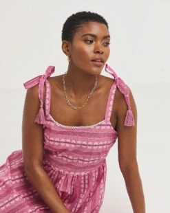 Cami Midi Dress With Tassels -JD Williams Shop z01wm901708w