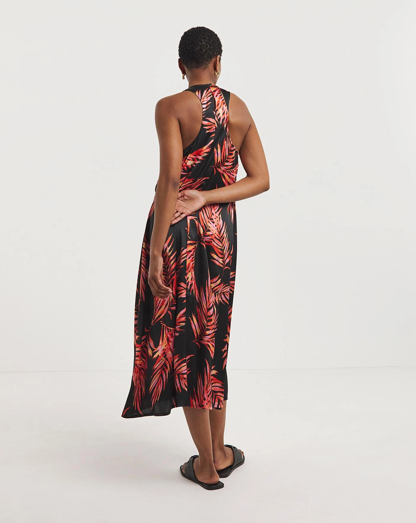 Satin Racer Cut Cami Midi Dress 2 Satin Racer Cut Cami Midi Dress - Image 2