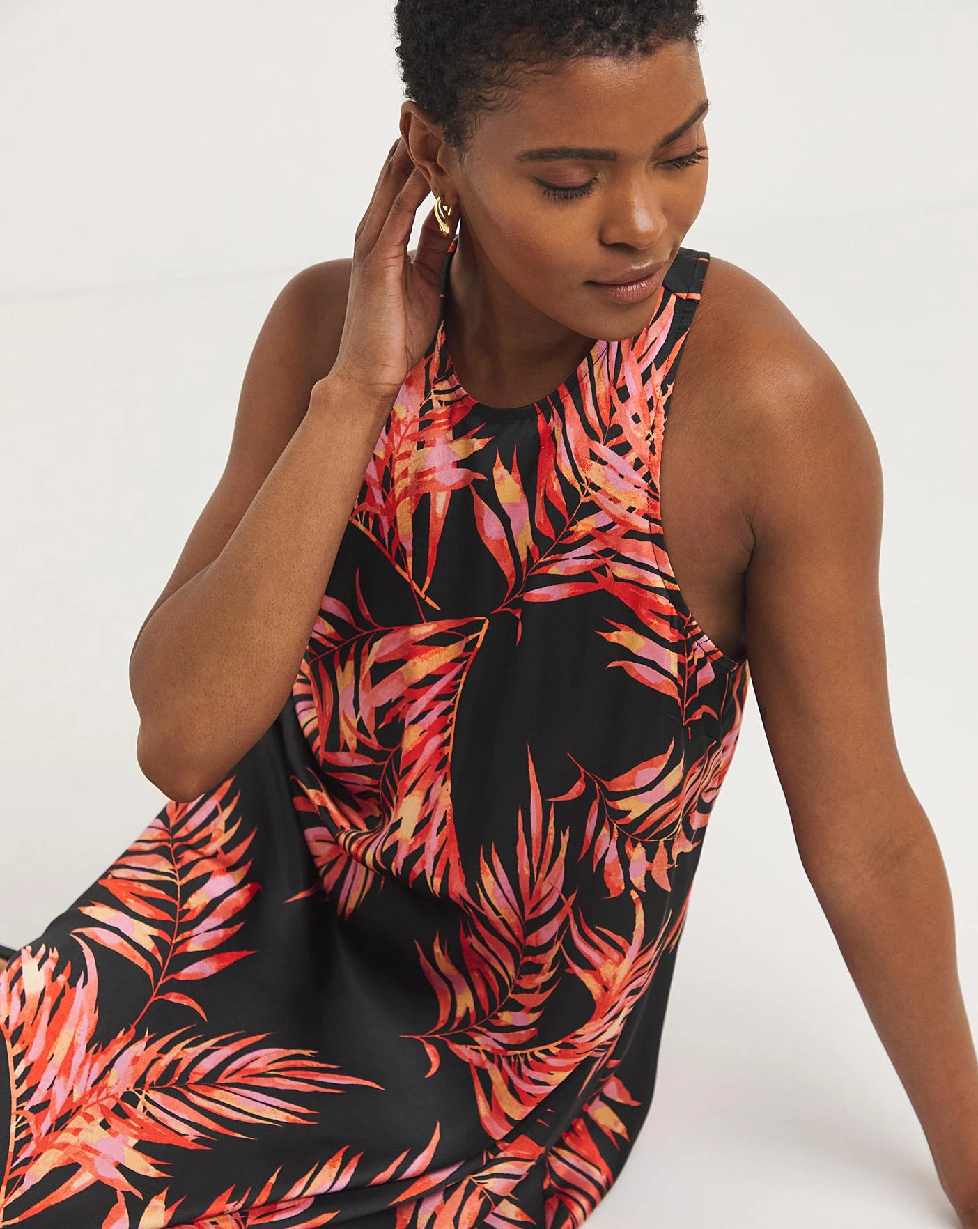 Satin Racer Cut Cami Midi Dress 3 Satin Racer Cut Cami Midi Dress - Image 3